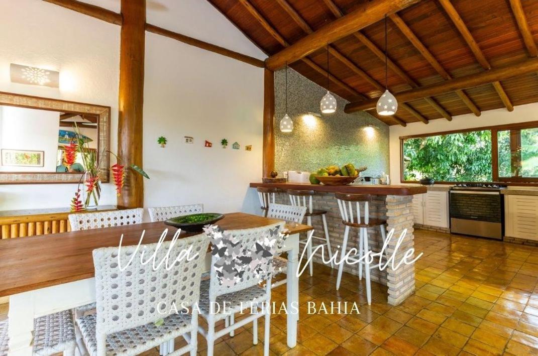 Villa Nicolle - Bahia - Praia do Espelho Esterno foto